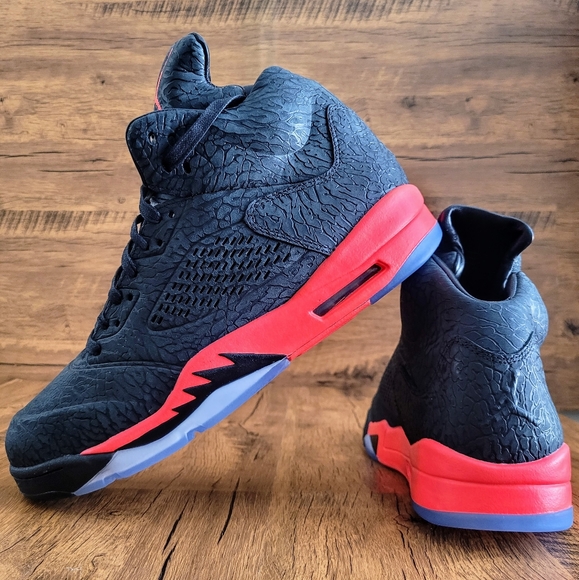 Nike Air Jordan 5 Retro 3Lab5 Infrared 2013 #599581 010 Men's Size 12 New - Picture 8 of 12